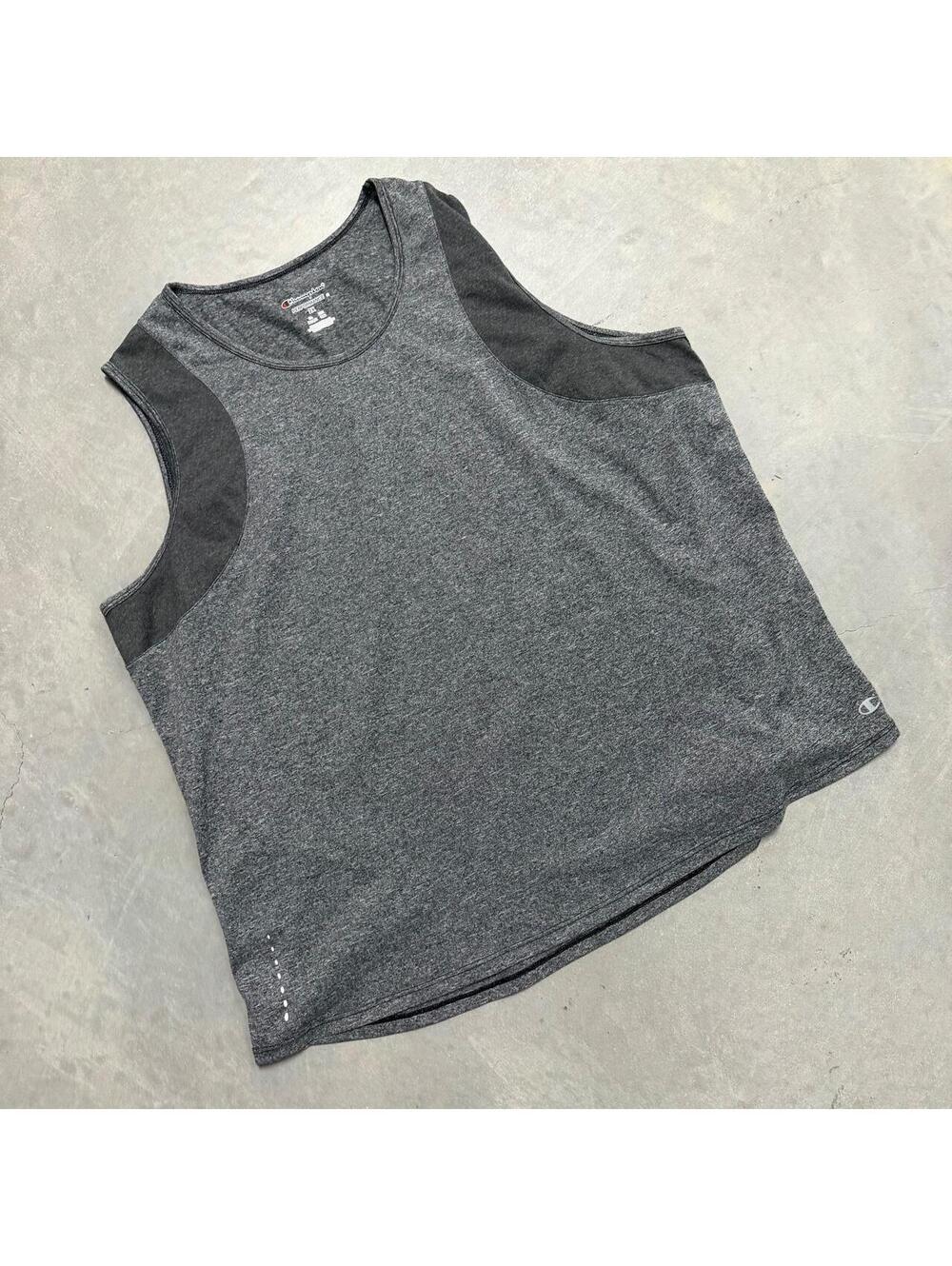 Champion Performance Sleeveless Athletic Shirt Men's 2XL Gray Heather Tank